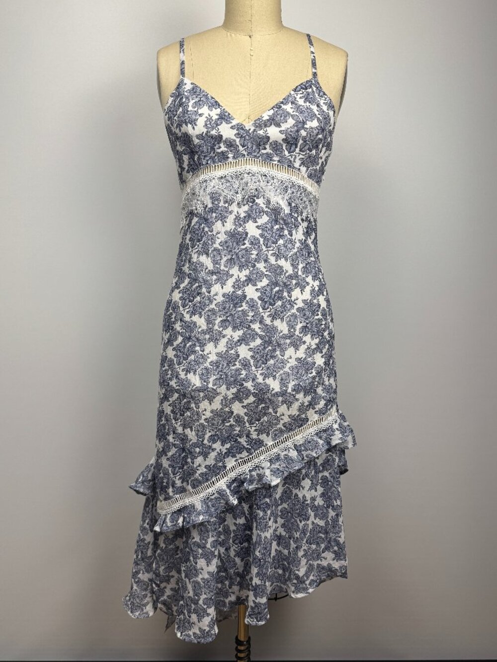 N12H -  Blue Floral Nadia Dress